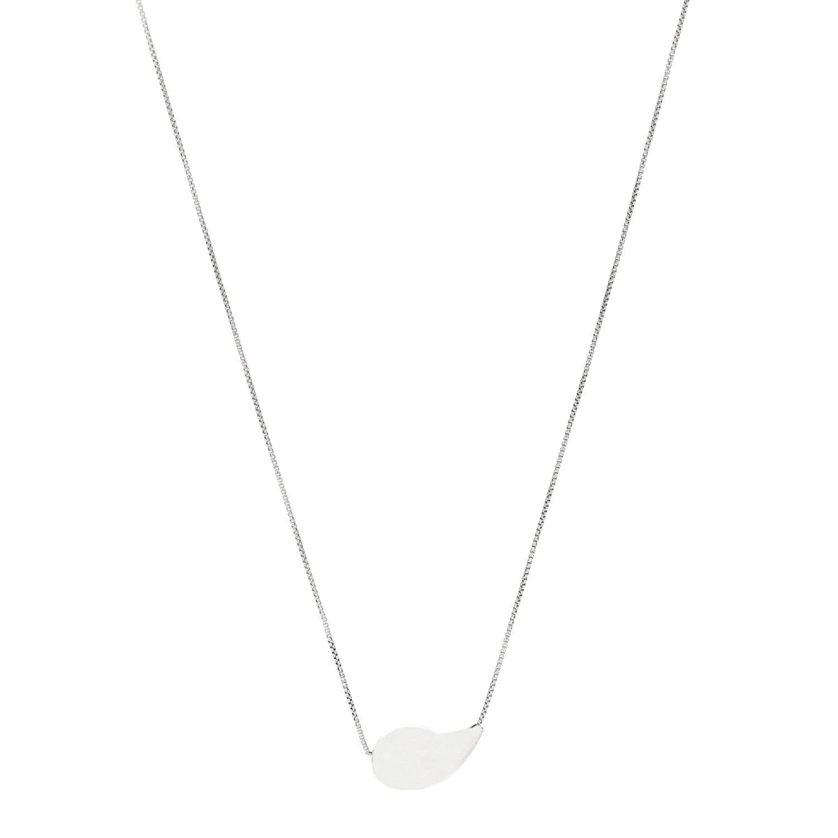 Sterling Silver Drop Pendant Necklace Green