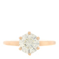 14K Yellow Gold Diamond 1.90ct Solitaire Engagement Ring 52 6