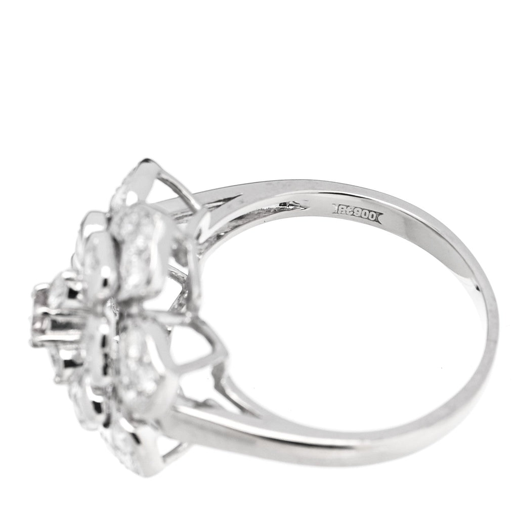 Platinum Pink Diamond 1.11ctw Flower Cocktail Ring 57 8