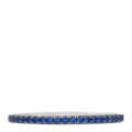Platinum Blue Sapphire 1.85mm Eden Eternity Band Ring 66 11.5