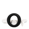 Sterling Silver Black Jade Elsa Peretti Sevillana Cuff Bracelet