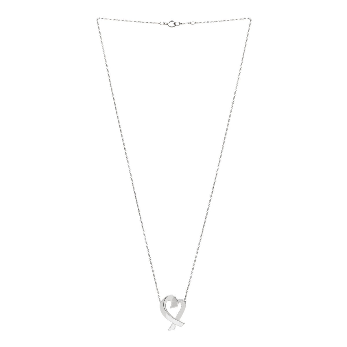 Sterling Silver Paloma Picasso Loving Heart Pendant Necklace