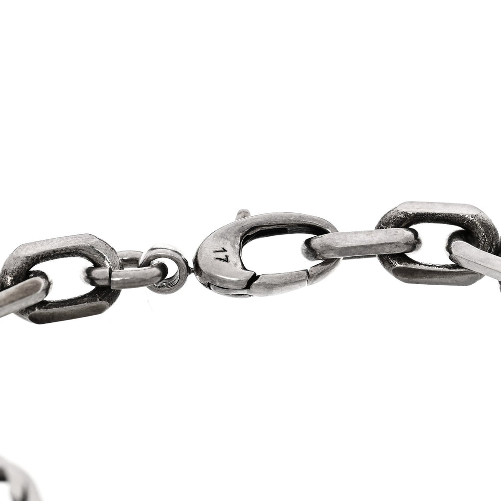Sterling Silver Narrow Interlocking G Link Bracelet