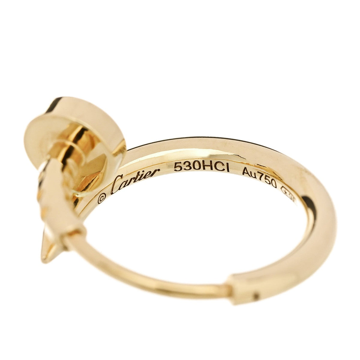 18K Yellow Gold Juste Un Clou Single Hoop Earring