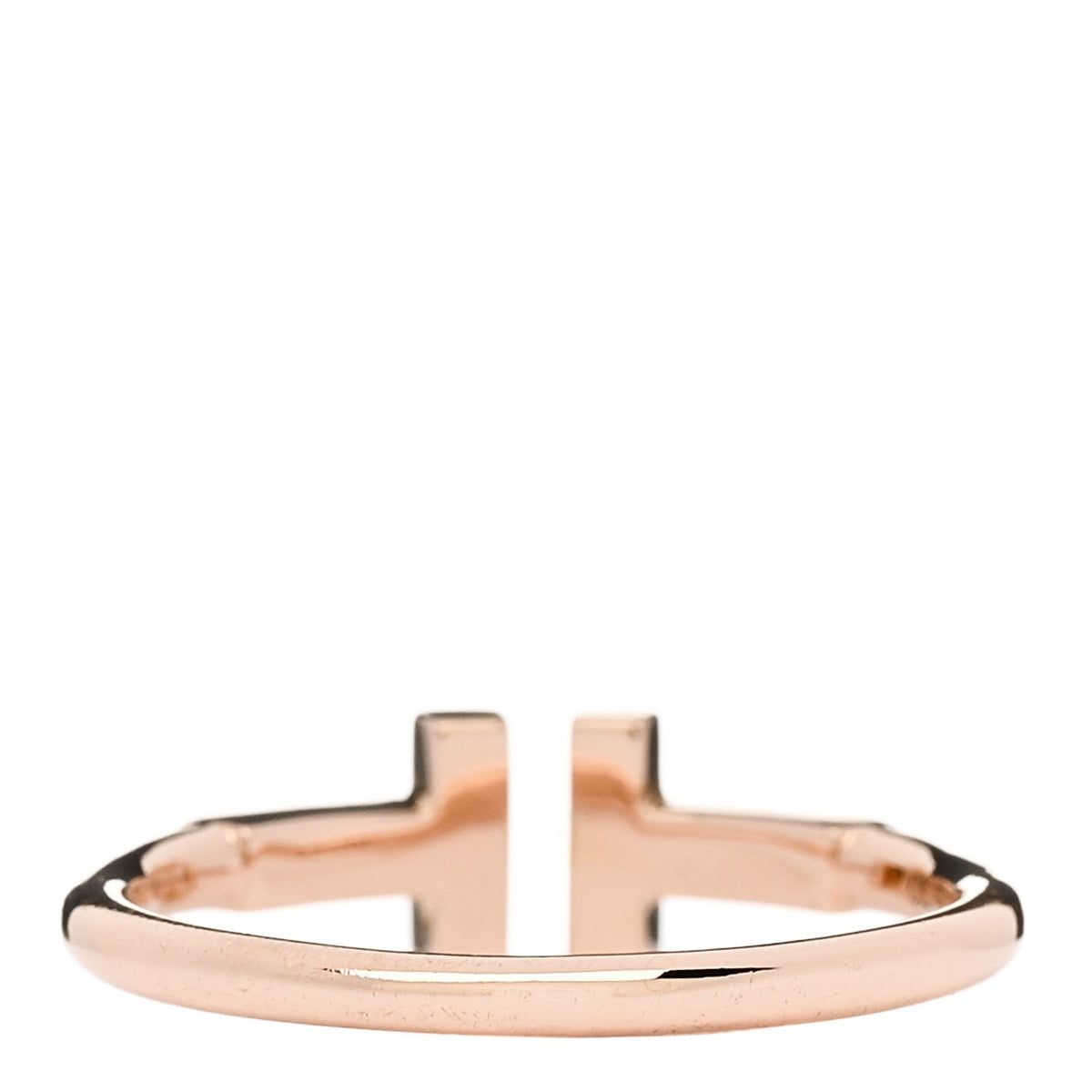 18K Rose Gold T Wire Ring 50 5.5