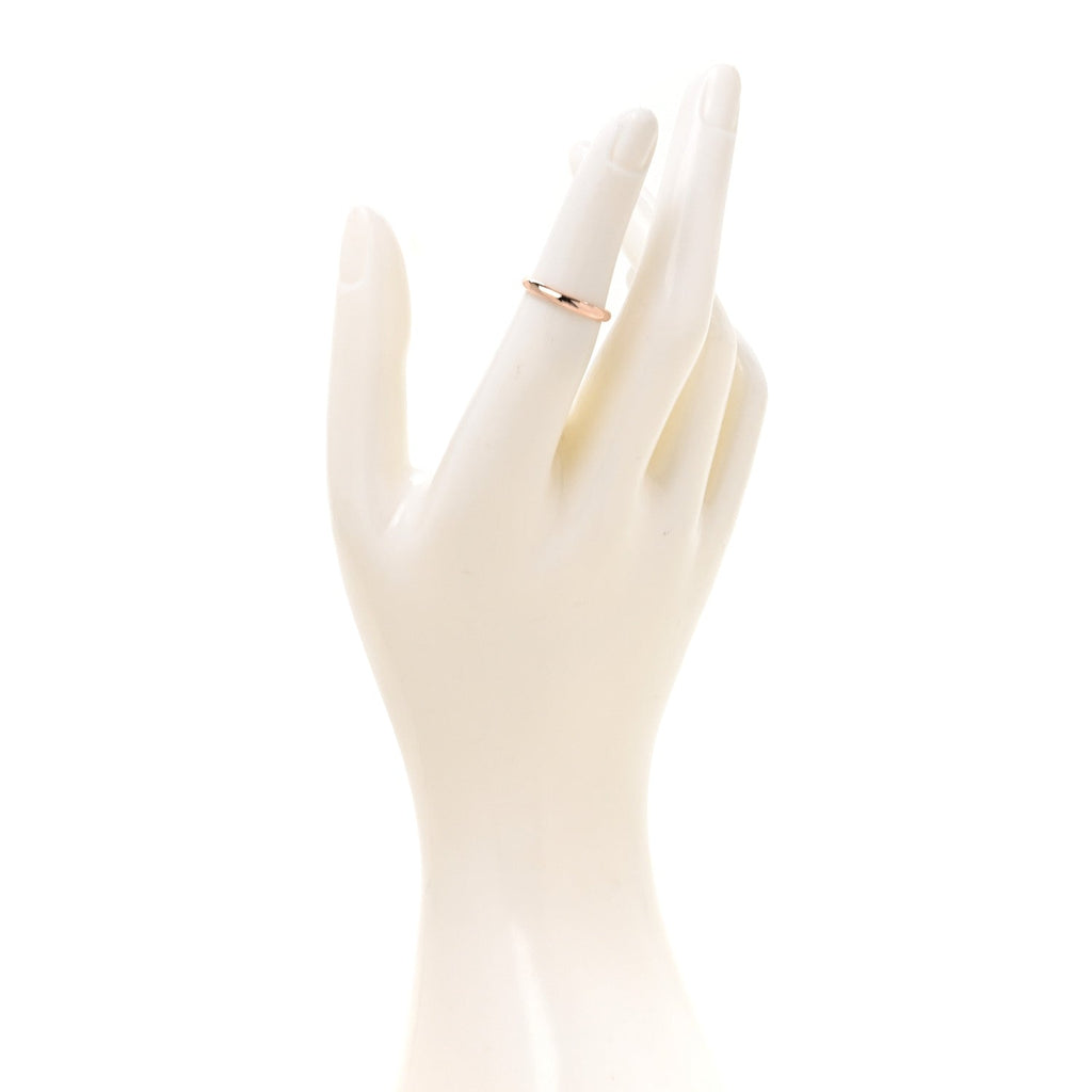 18K Pink Gold 2.5mm 1895 Wedding Band Ring 50 5.25