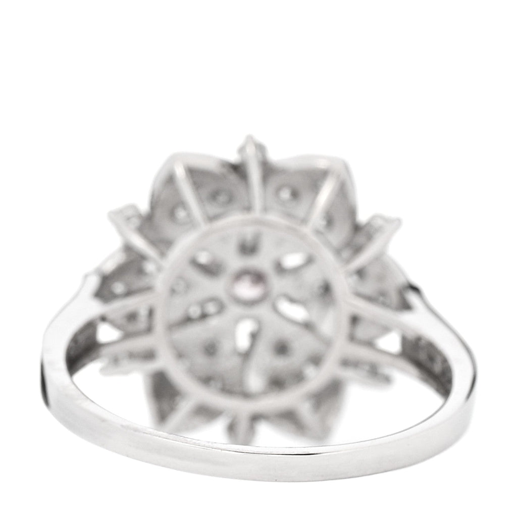 Platinum Diamond Pink Diamond .19ctw Flower Ring  53 6.25