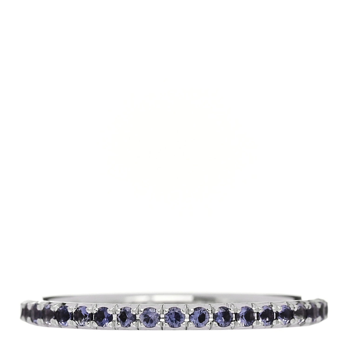 18K White Gold Iolite Metro Ring 48 4.5