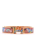 Enamel Narrow Print Cosmographia Universalis Clic Clac H Bracelet PM Album De Soie