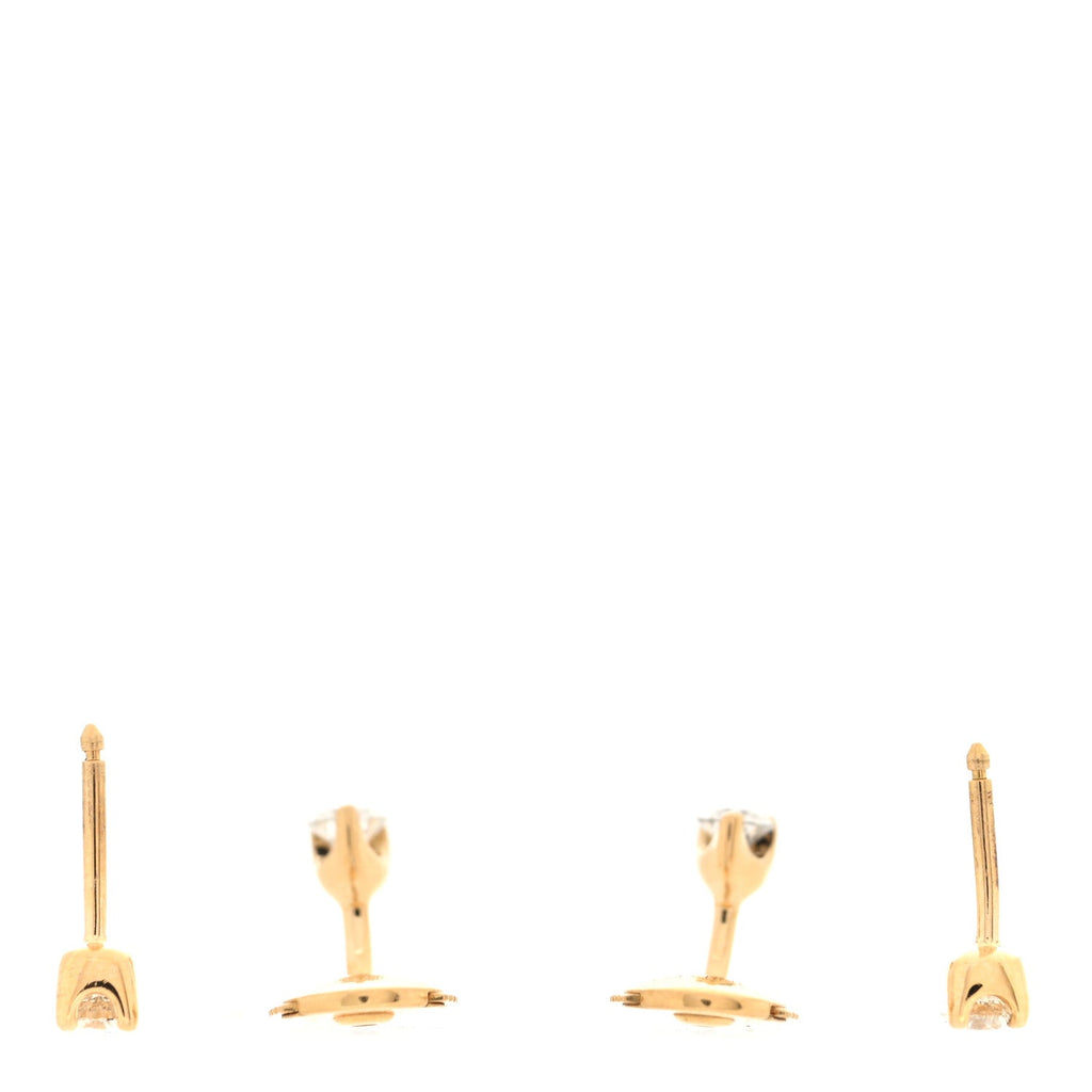 18K Yellow Gold Diamond Orbit Earrings