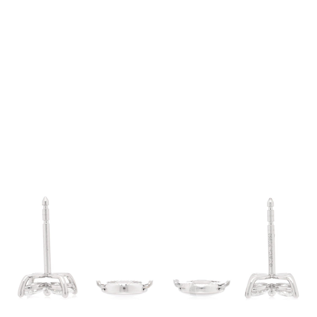 Platinum Diamond .72ct Victoria Earrings