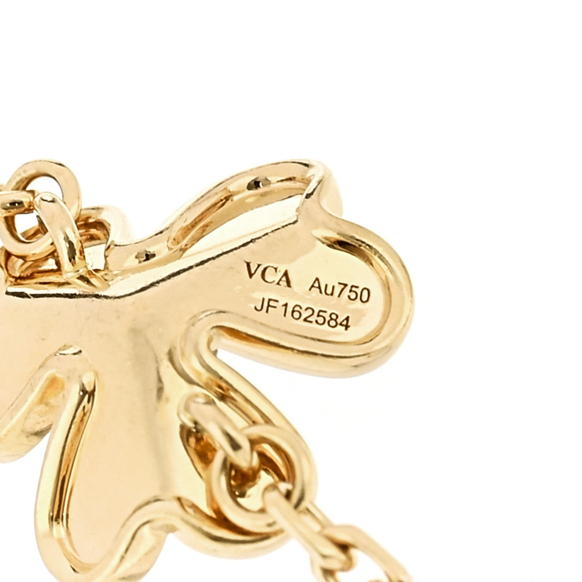 18K Yellow Gold Diamond Frivole 5 Flowers Bracelet