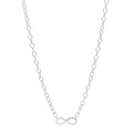 Sterling Silver Narrow Infinity Link Necklace