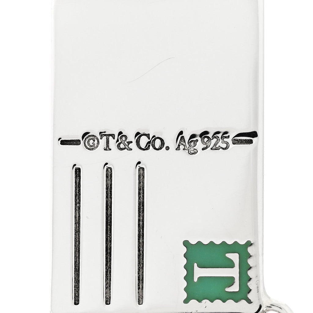 Sterling Silver Enamel Tokyo Postcard Charm Blue