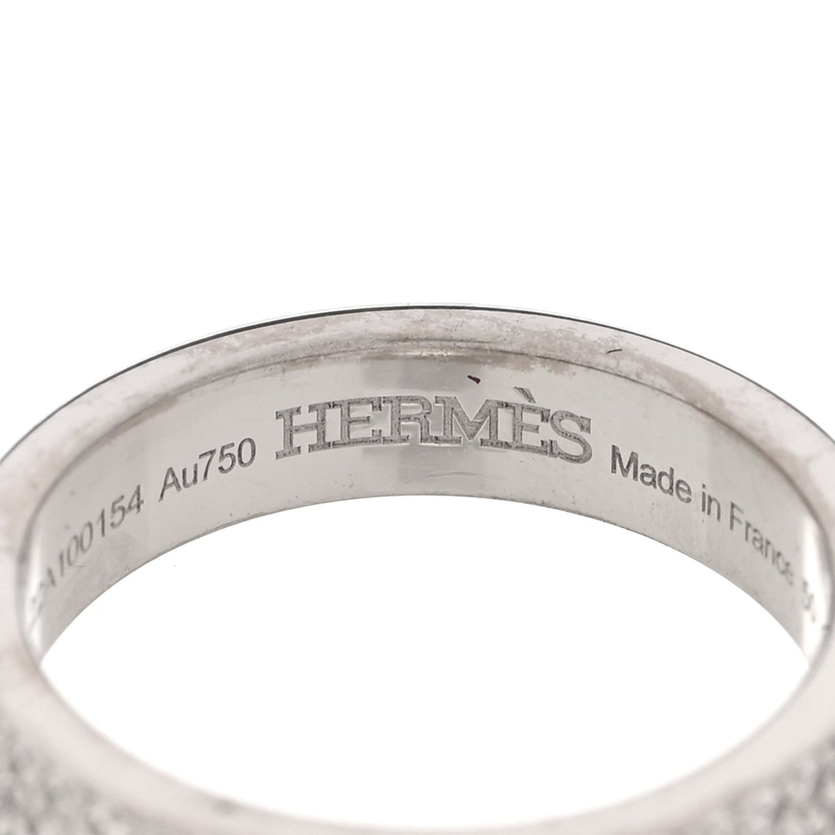 18K White Gold Diamond MM Kelly Clochette Ring 50 5.25