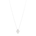 18K White Gold Diamond Diamante Necklace