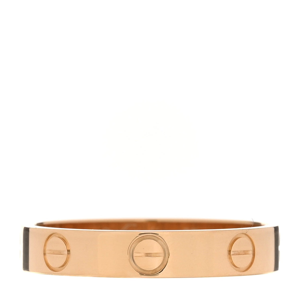 18K Yellow Gold 3.5mm LOVE Wedding Band Ring 55 7.25