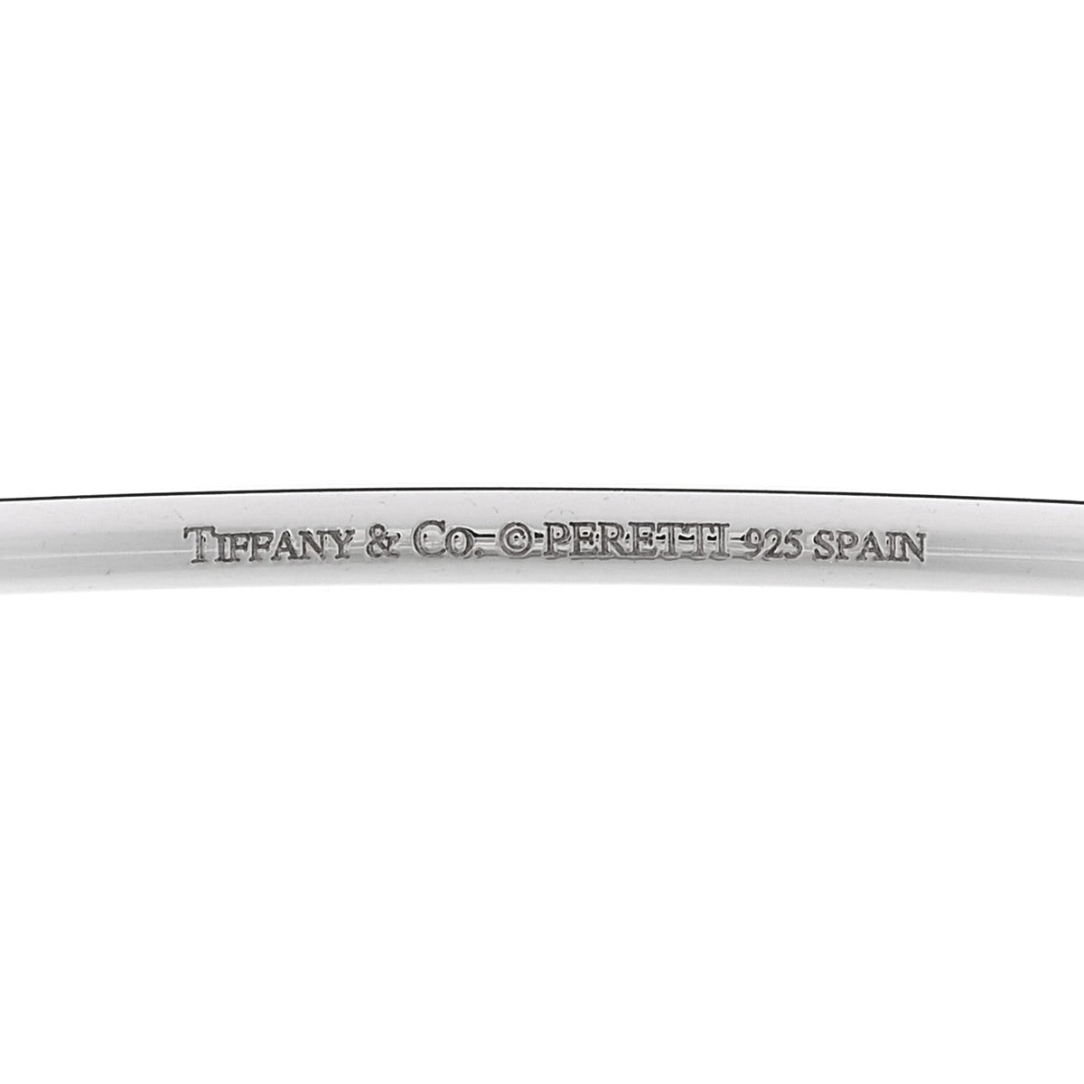 Sterling Silver Elsa Peretti Open Heart Bangle Bracelet