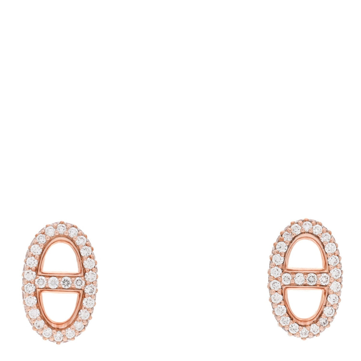 18K Rose Gold Diamond New Farandole Earrings