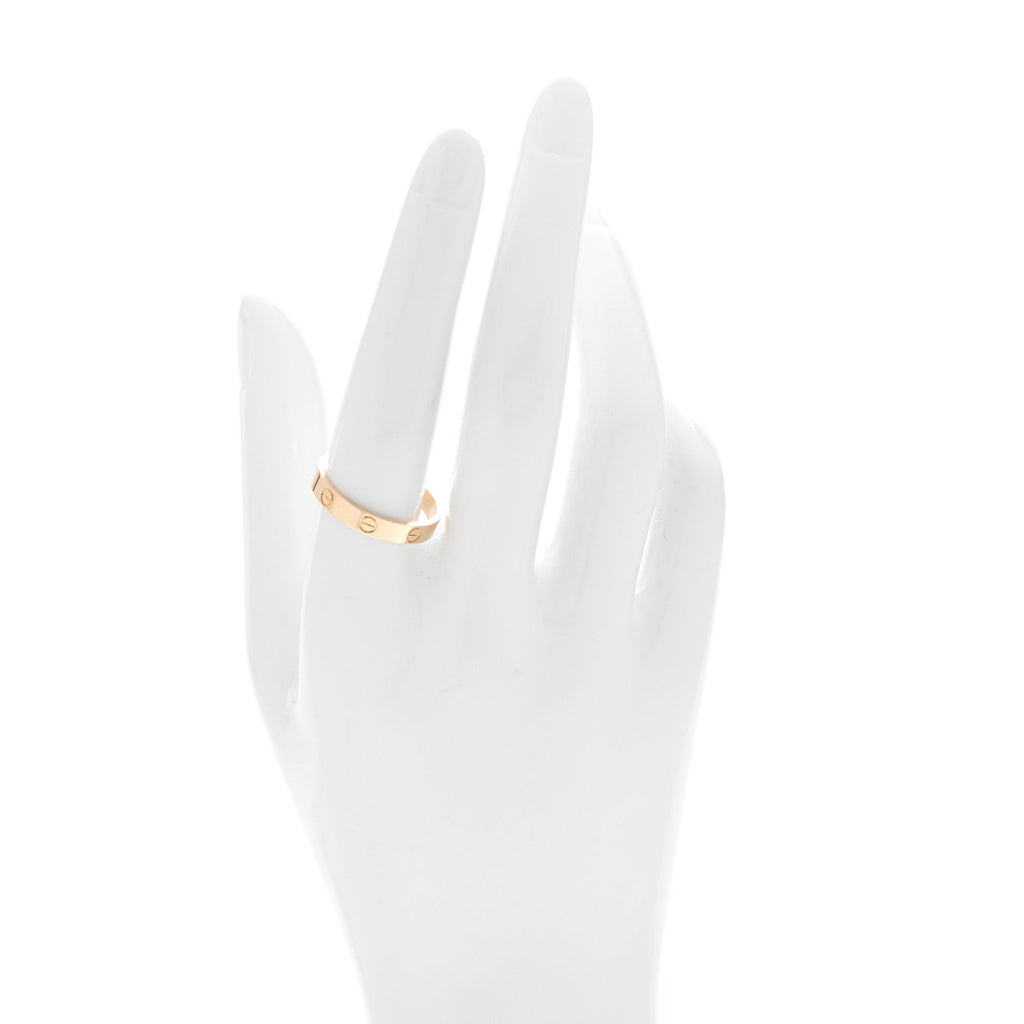 18K Yellow Gold 3.5mm LOVE Wedding Band Ring 60 9.25