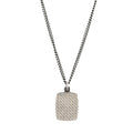 Stainless Steel Logo Locket Chain Necklace