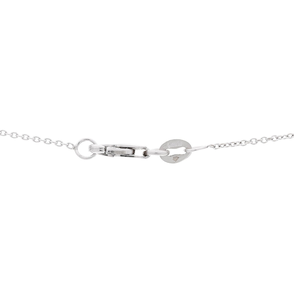 18K White Gold Diamond Fantasia Big Flower Pendant Necklace