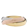 18K Pink Yellow White Gold Classic Les Must De Cartier Trinity Ring 51 5.75