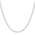 14K White Gold Diamond 6.95ctw Tennis Choker Necklace