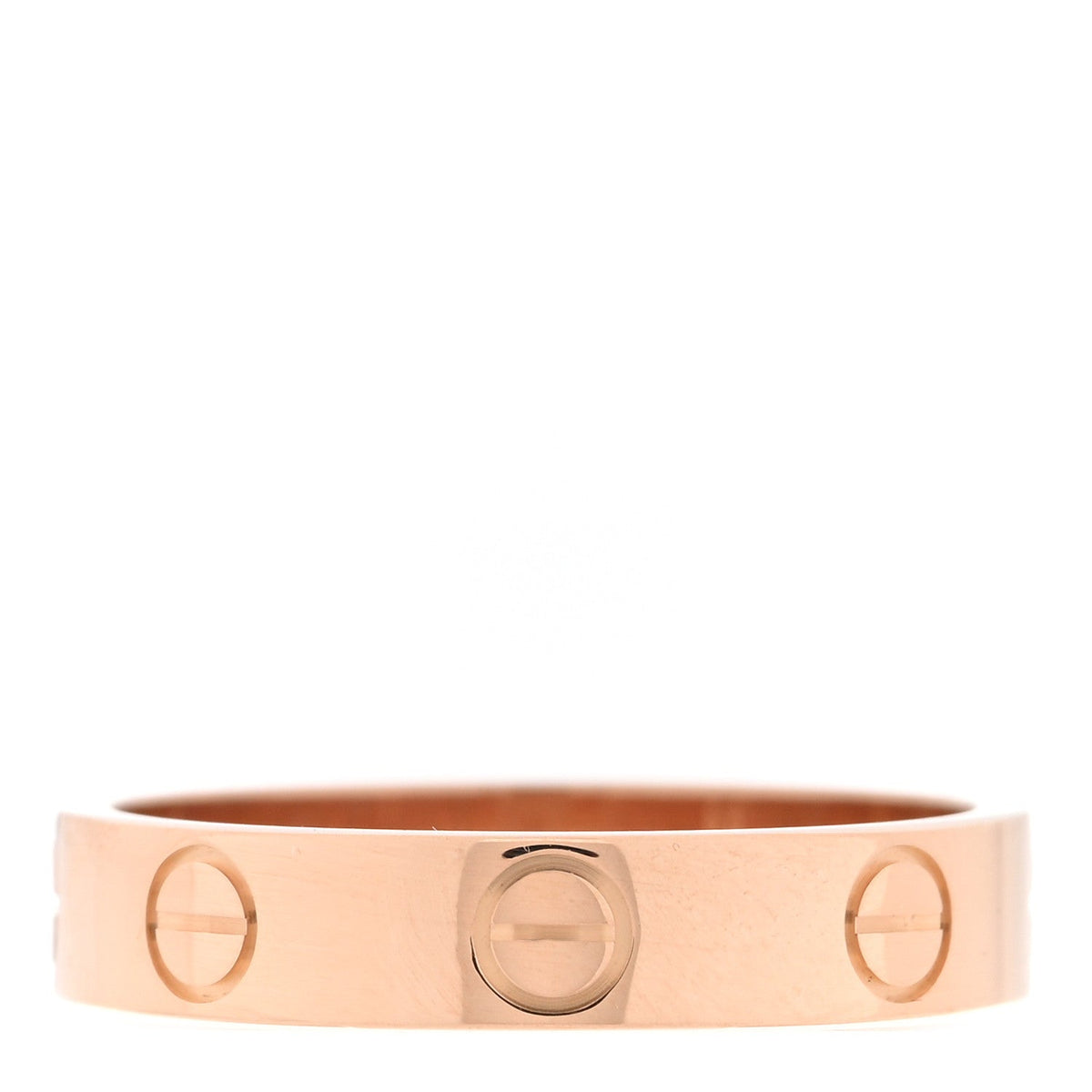 18K Pink Gold 3.5mm LOVE Wedding Band Ring 50 5.25