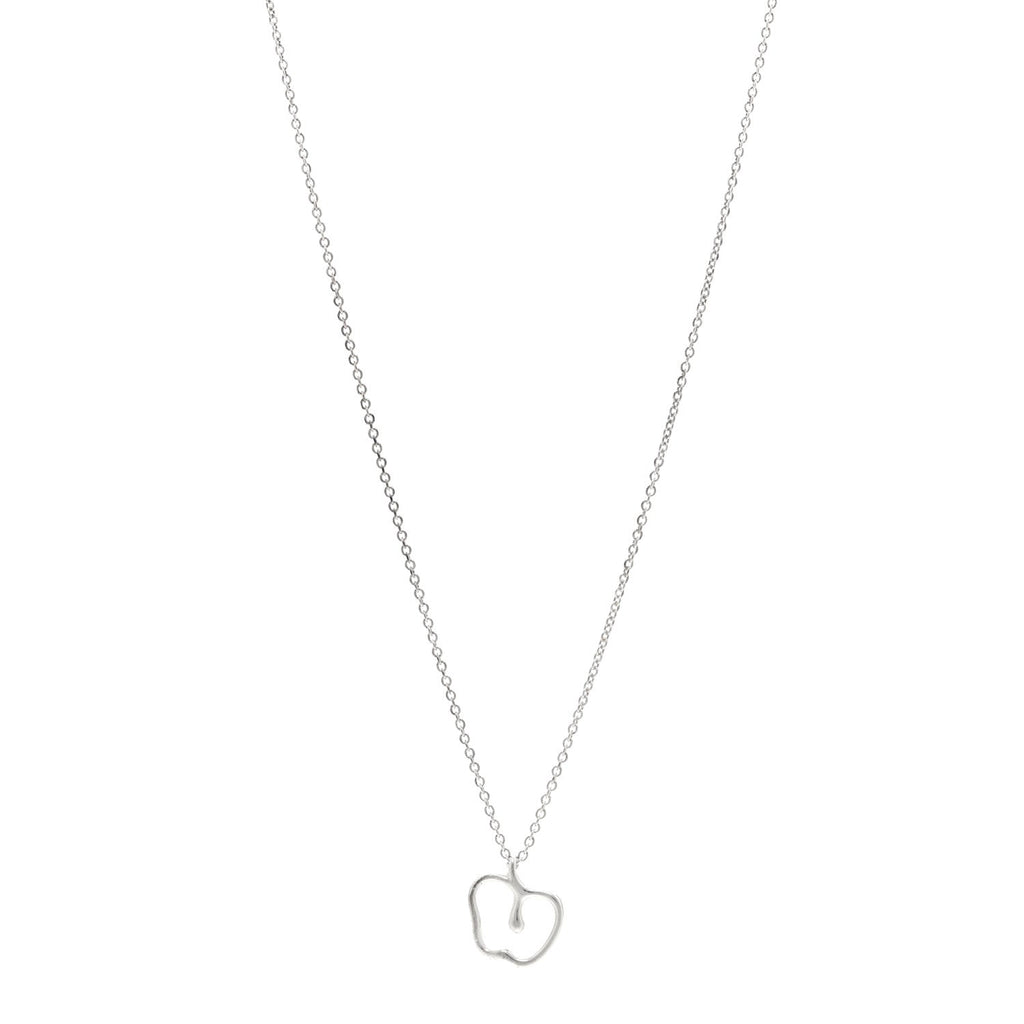 Sterling Silver Elsa Peretti Apple Pendant Necklace