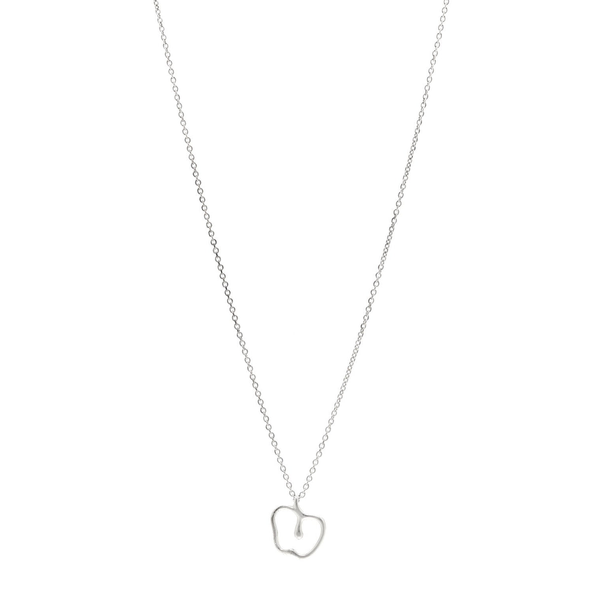 Sterling Silver Elsa Peretti Apple Pendant Necklace