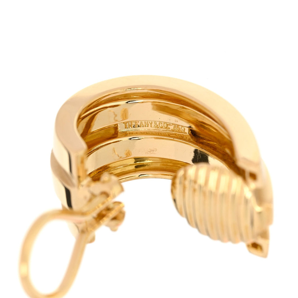 18K Yellow Gold Atlas Hoop Earrings