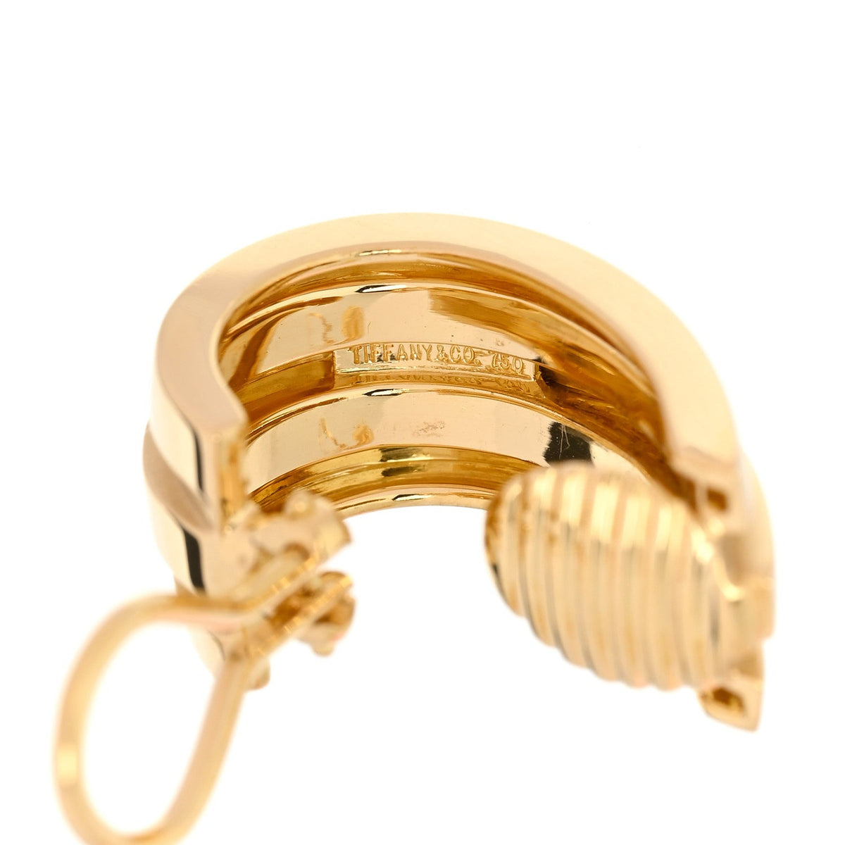 18K Yellow Gold Atlas Hoop Earrings