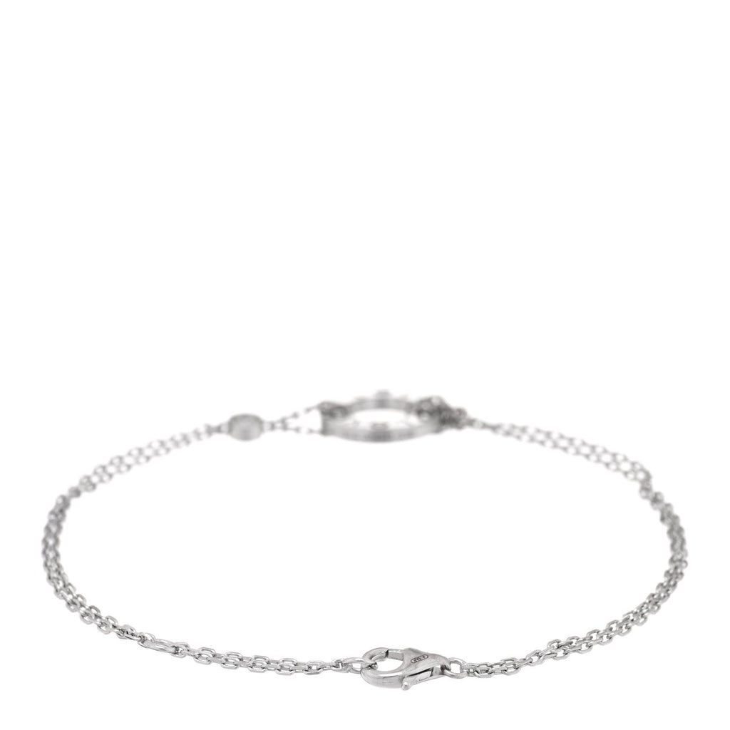 18K White Gold Diamond LOVE Bracelet