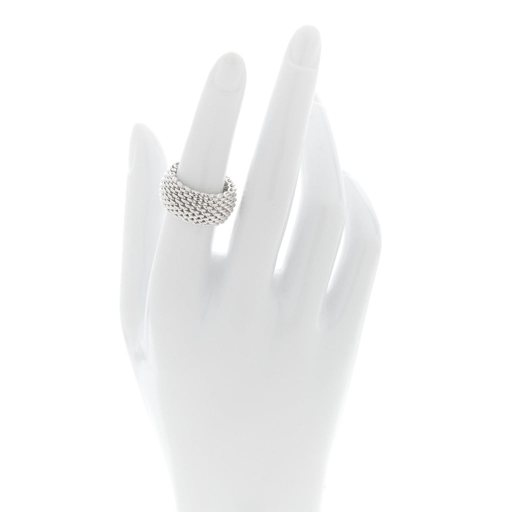 Sterling Silver Somerset Mesh Ring 52 6