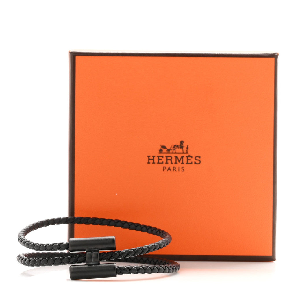 Swift Double Wrap Cord Tournis Tresse Bracelet T6 So Black