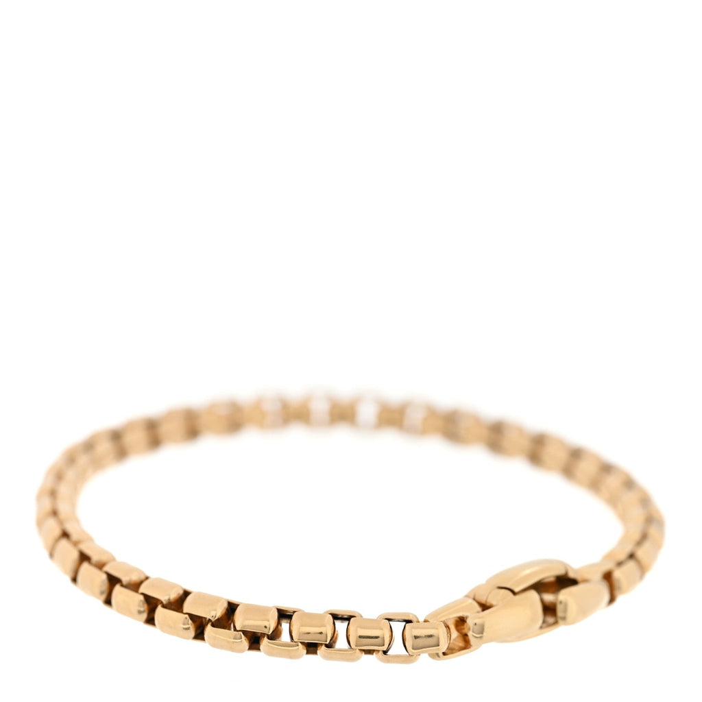 18K Yellow Gold 5.2mm DY Bel Air Box Chain Bracelet