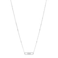 18K White Gold Diamond Baby Move Pave Necklace