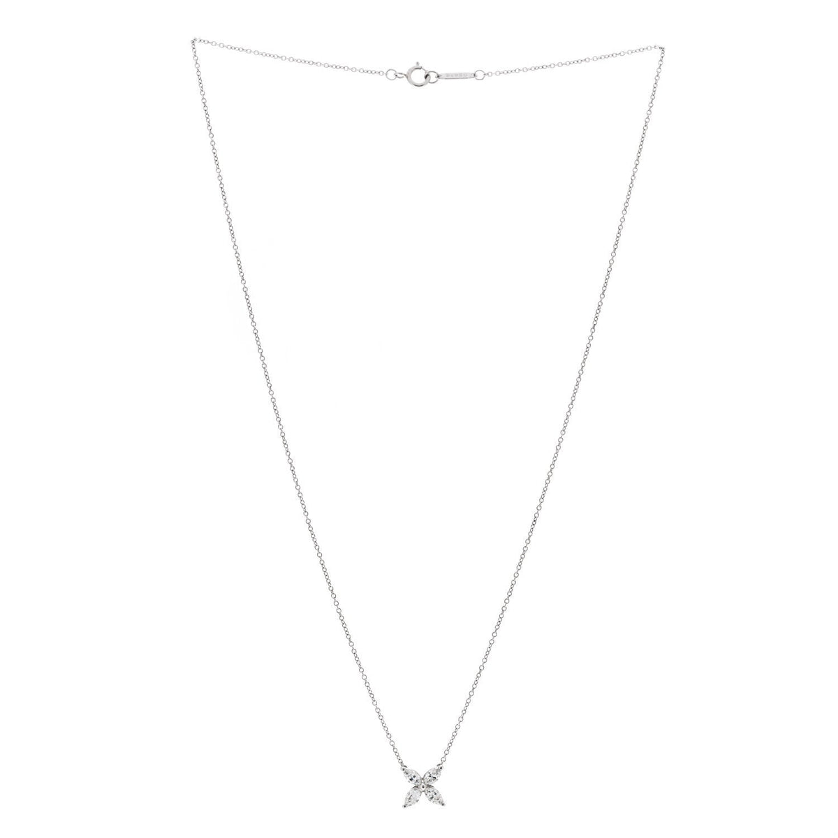 Platinum Diamond Small Victoria Necklace
