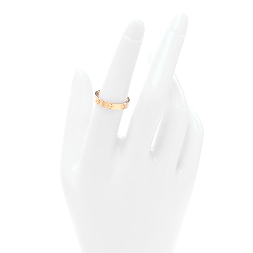 18K Yellow Gold 3.5mm LOVE Wedding Band Ring 53 6.5