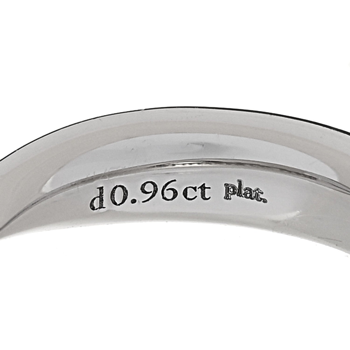 Platinum Diamond 4.3mm Harmony Band Ring 49 4.75