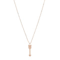18K Rose Gold Arrow Pendant Necklace