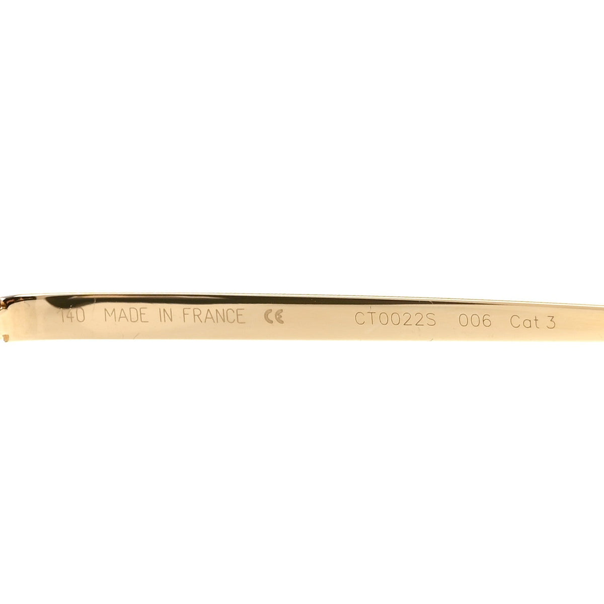 Panthere De Cartier Round Sunglasses CT0022S Gold