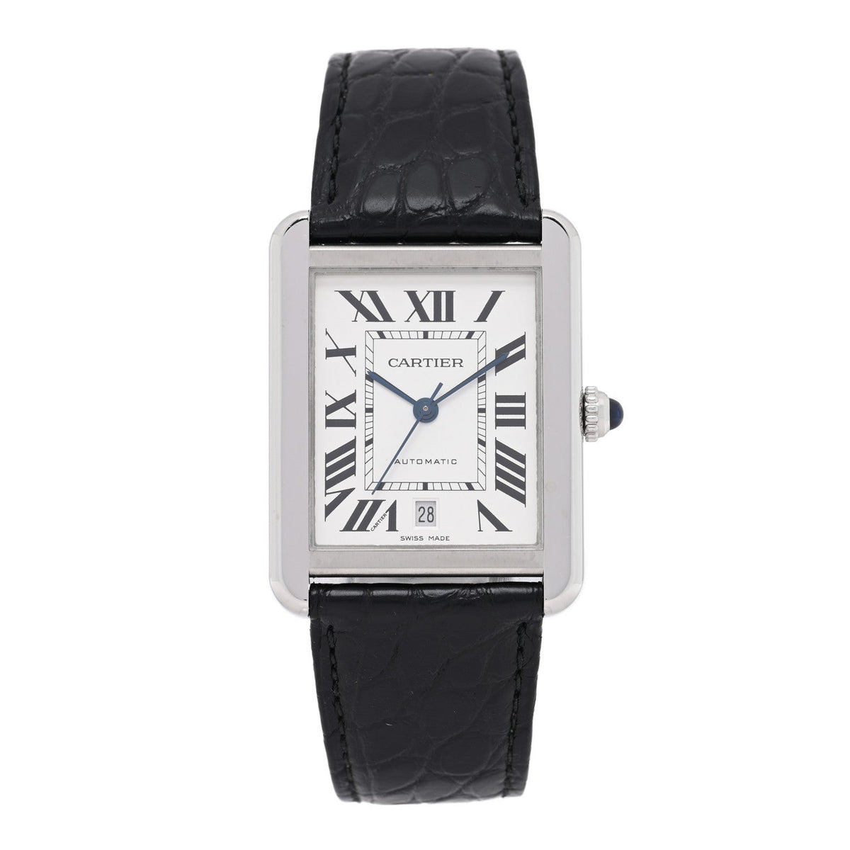 Stainless Steel Alligator 31mm Tank Solo Automatic Watch
