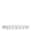 Platinum Diamond .66ctw Half Circle Band Ring 49 4.75