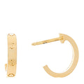 18K Yellow Gold Small LOVE Hoop Earrings