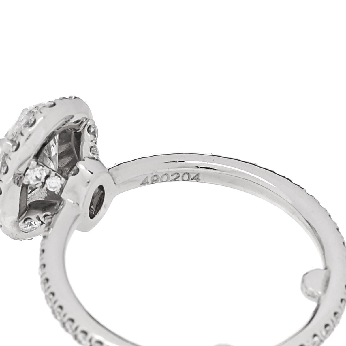 Platinum Diamond 1.01ct The One Oval Shaped Micropave Engagement Ring 49 4.75