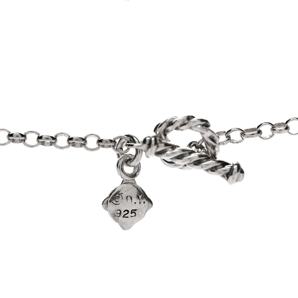 Sterling Silver Garnet Bead Chain Necklace 60"