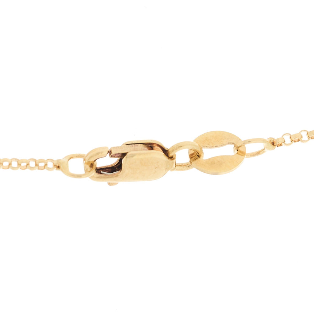 18K Yellow Gold Pois Mois Small Circle Pendant Necklace
