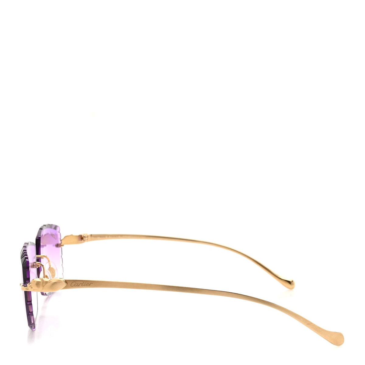 Metal Rimless Sunglasses CT0030O-002 Purple